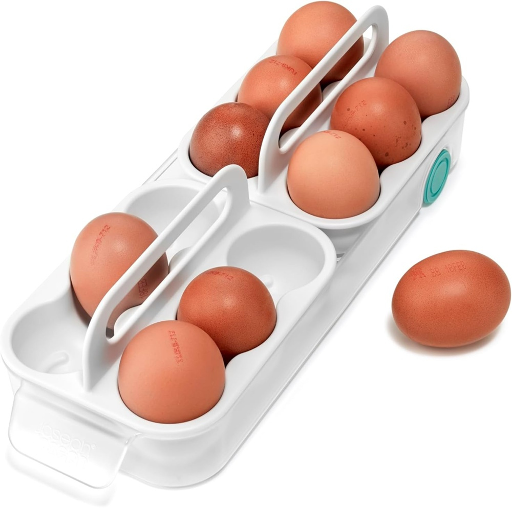 Låda för ägg, JOSEPH JOSEPH EGG STORAGE CADDY, 11,9 x 32 x H 9 cm, Vit i gruppen Förvaring / Köksförvaring / Kylskåpsförvaring hos SmartaSaker.se (41771)