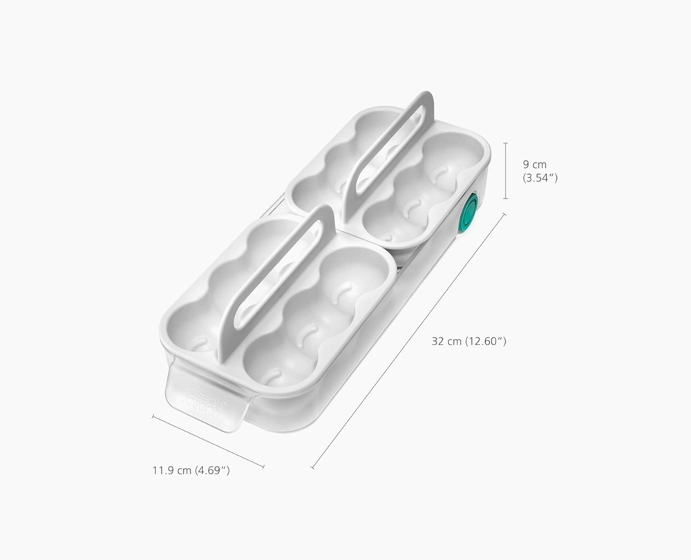Låda för ägg, JOSEPH JOSEPH EGG STORAGE CADDY, 11,9 x 32 x H 9 cm, Vit i gruppen Förvaring / Köksförvaring / Kylskåpsförvaring hos SmartaSaker.se (41771)