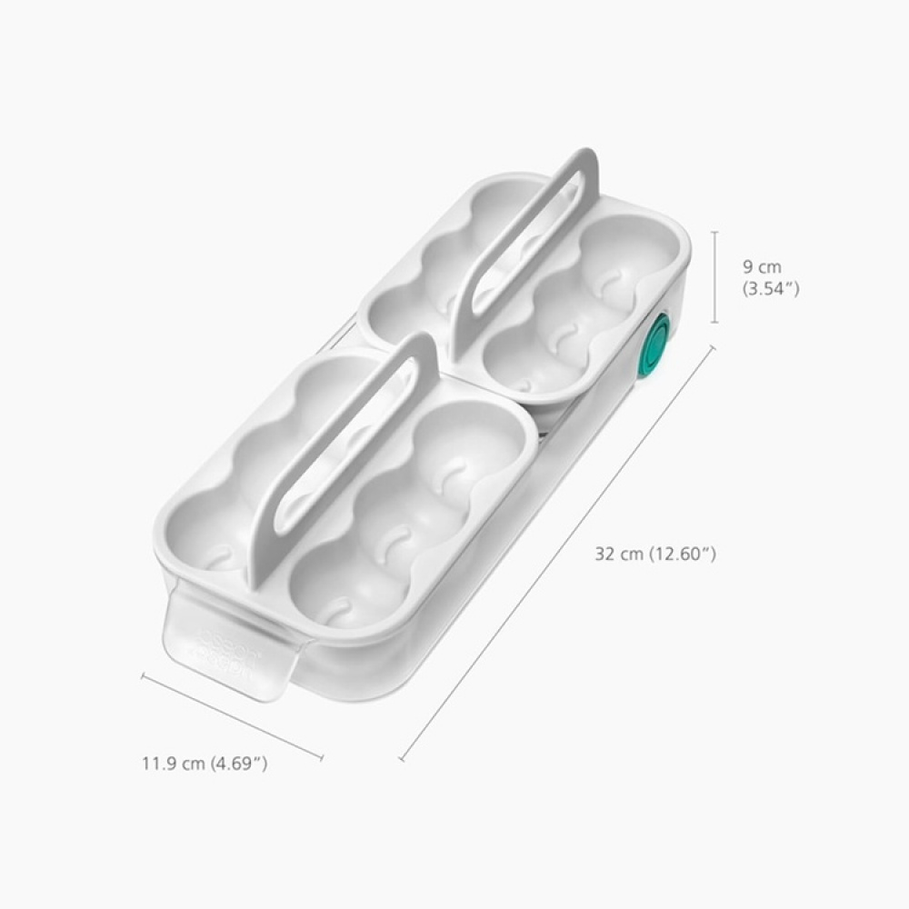 Låda för ägg, JOSEPH JOSEPH EGG STORAGE CADDY, 11,9 x 32 x H 9 cm, Vit i gruppen Förvaring / Köksförvaring / Kylskåpsförvaring hos SmartaSaker.se (41771)
