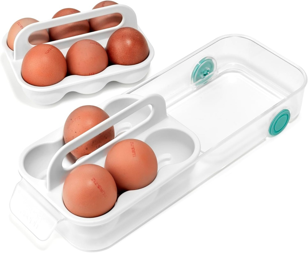 Låda för ägg, JOSEPH JOSEPH EGG STORAGE CADDY, 11,9 x 32 x H 9 cm, Vit i gruppen Förvaring / Köksförvaring / Kylskåpsförvaring hos SmartaSaker.se (41771)