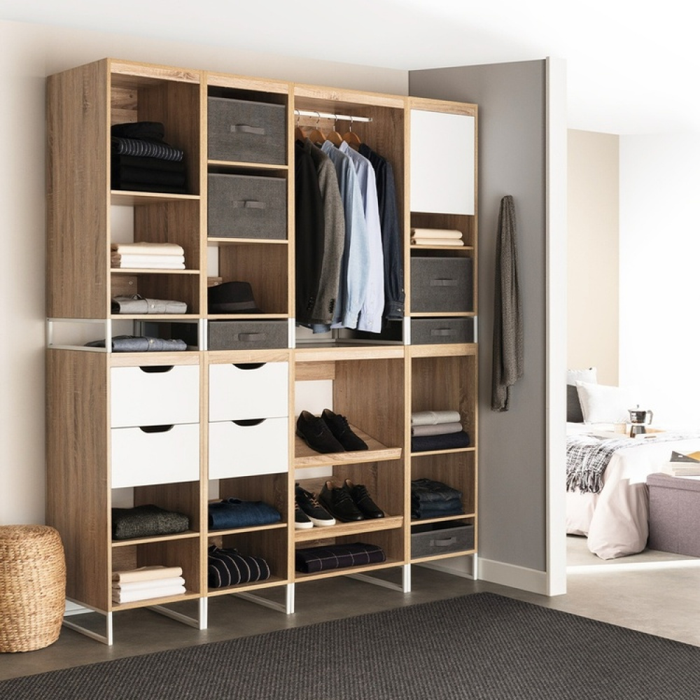 Låda i tyg med lock, ORSO STORAGE BOX XL, 50 x 30 x H 25 cm, Mörkgrå i gruppen Förvaring / Förvaringslådor hos SmartaSaker.se (41773)