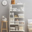 Låda Liten / Ask, SMARTSTORE 2L HOME, 21 x 17 x H11 cm, Klar / Vit Låda Liten / Ask, SMARTSTORE 2L HOME, 21 x 17 x H11 cm, Klar / Vit
