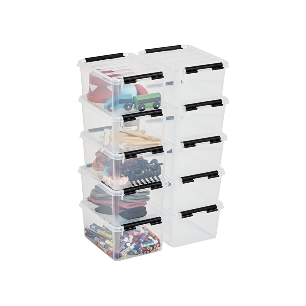 Låda Liten / Ask, SMARTSTORE 2L, CLASSIC, 21 x 17 x H11 cm, Klar / Svart i gruppen Förvaring / Förvaringslådor / SmartStore förvaringslådor hos SmartaSaker.se (41776)