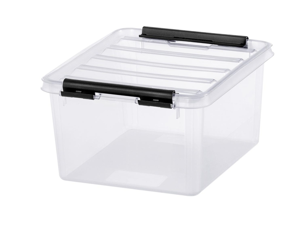 Låda Liten / Ask, SMARTSTORE 2L, CLASSIC, 21 x 17 x H11 cm, Klar / Svart i gruppen Förvaring / Förvaringslådor / SmartStore förvaringslådor hos SmartaSaker.se (41776)