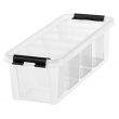 Låda med 4 insatser, SMARTSTORE 3,5L, CLASSIC, Långsmal, 38 x 14 x H 11 cm, Transparent / Svart Låda med 4 insatser, SMARTSTORE 3,5L, CLASSIC, Långsmal, 38 x 14 x H 11 cm, Transparent / Svart