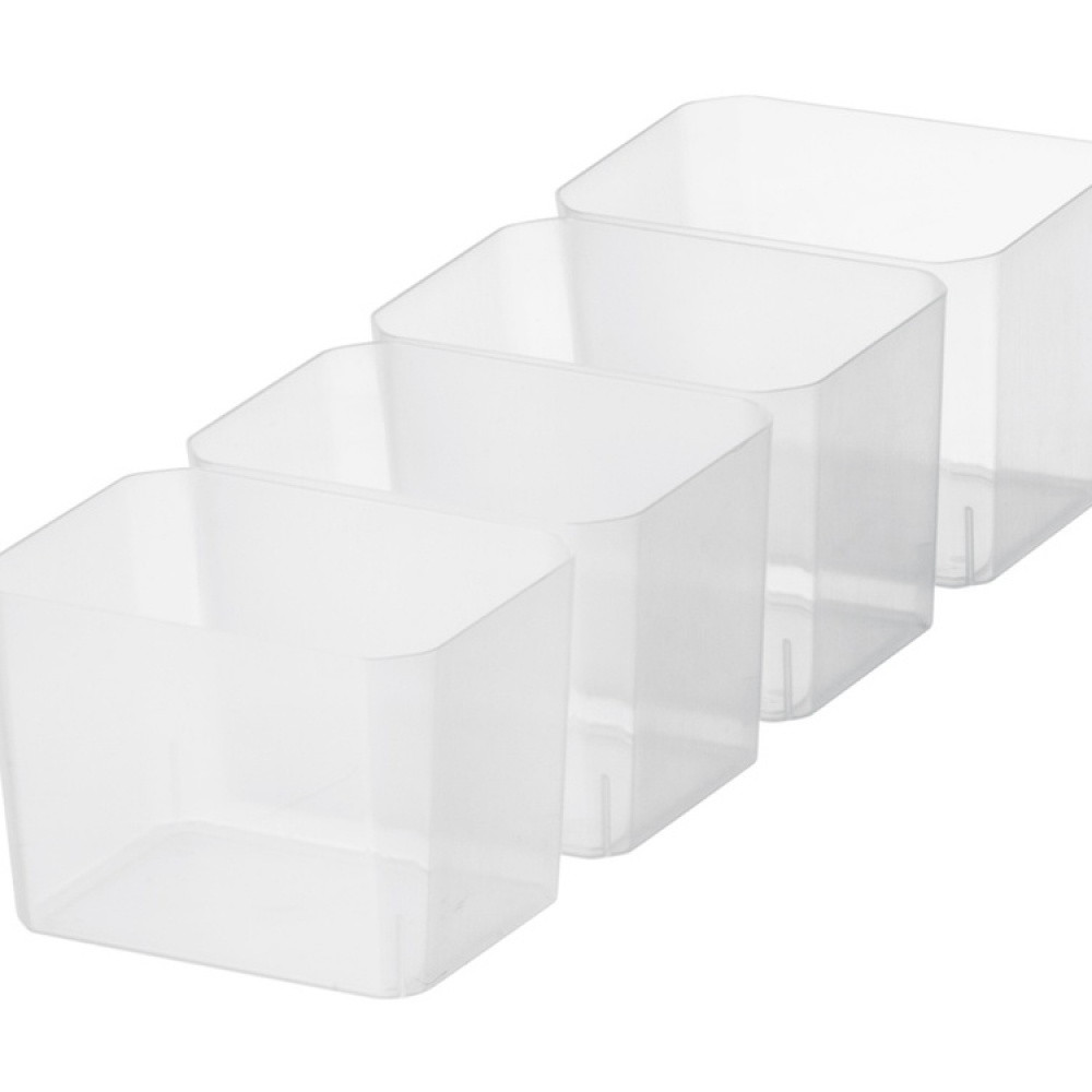 Låda med 4 insatser, SMARTSTORE 3,5L, CLASSIC, Långsmal, 38 x 14 x H 11 cm, Transparent / Svart i gruppen Förvaring / Förvaringslådor hos SmartaSaker.se (41784)