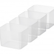 Låda med 4 insatser, SMARTSTORE 3,5L, CLASSIC, Långsmal, 38 x 14 x H 11 cm, Transparent / Svart Låda med 4 insatser, SMARTSTORE 3,5L, CLASSIC, Långsmal, 38 x 14 x H 11 cm, Transparent / Svart