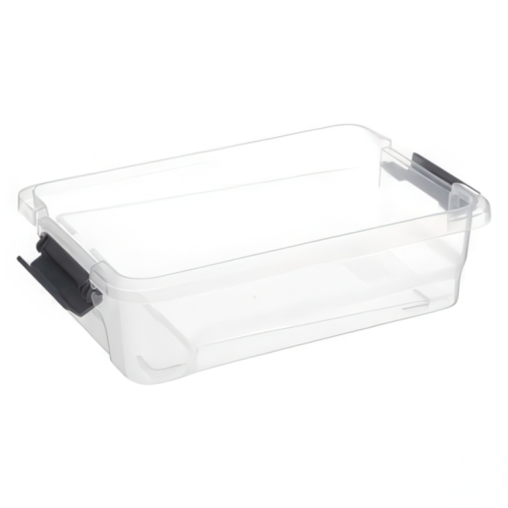 Låda med 4 burkar för sortering, EZY SORT IT SMALL, 22.5 x 15.5 x H 7 cm, Transparent / Grå i gruppen Förvaring / Förvaringslådor / Småförvaring hos SmartaSaker.se (41785)