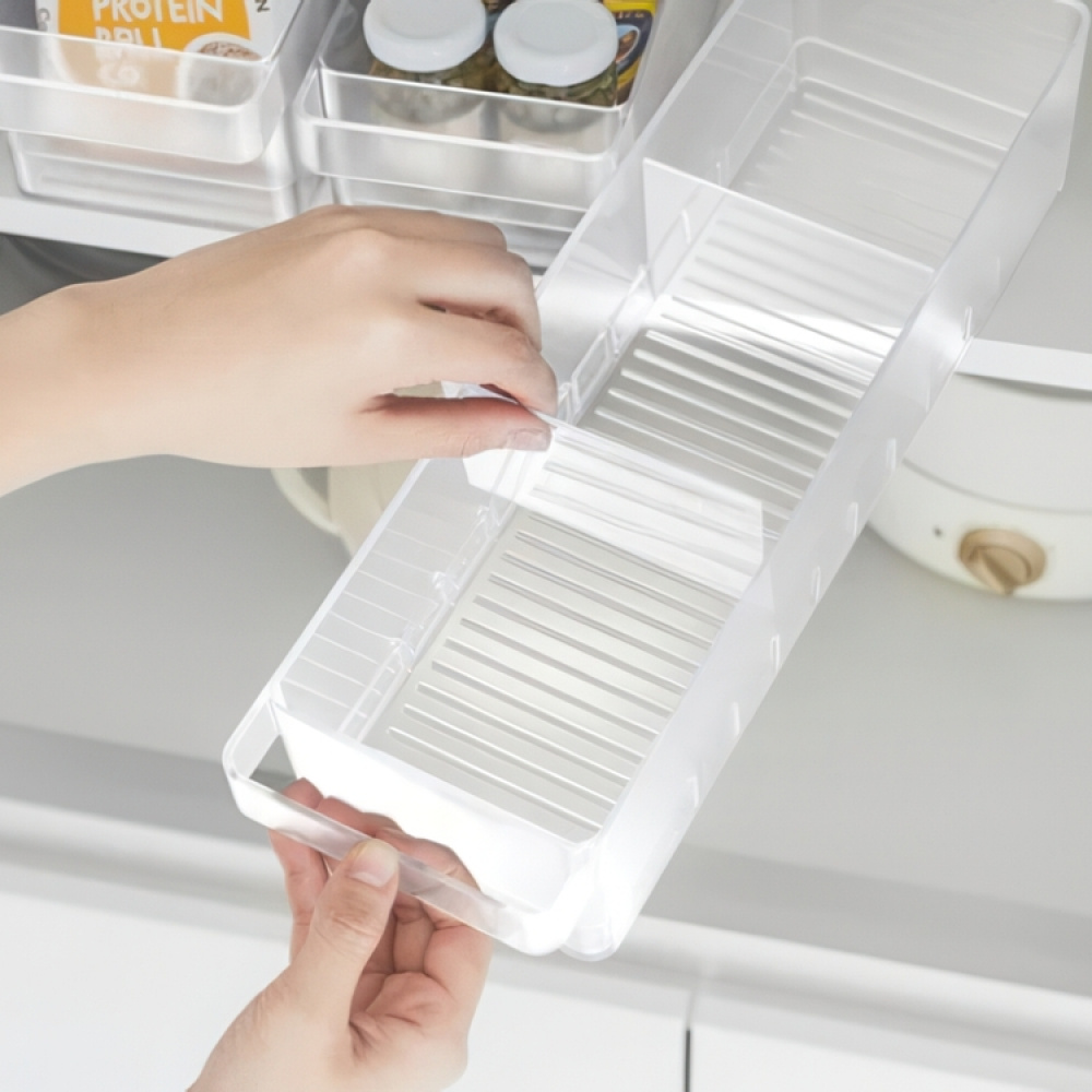 Låda med avdelare, Stapelbar, TOWER MODERN FRIDGE ORGANIZER , Yamazaki, Frostigt Transparent i gruppen Förvaring / Köksförvaring / Kylskåpsförvaring hos SmartaSaker.se (41787)