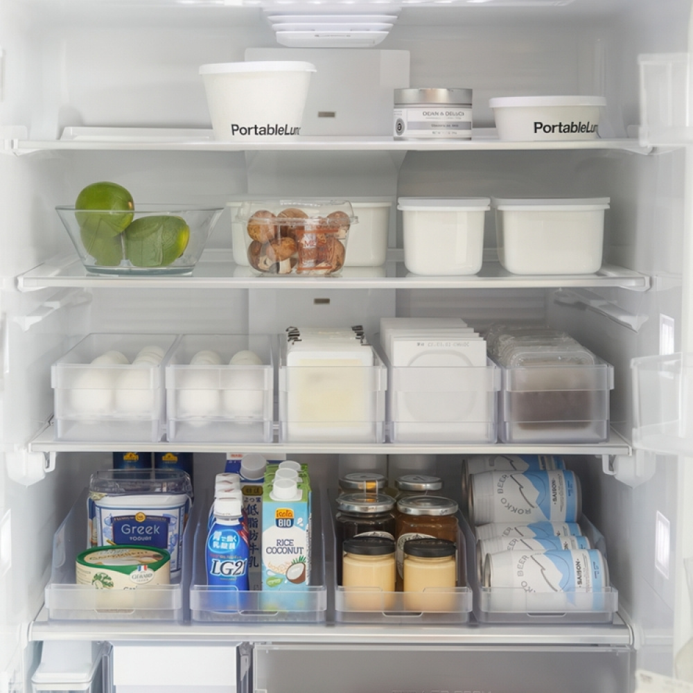 Låda med avdelare, Stapelbar, TOWER MODERN FRIDGE ORGANIZER , Yamazaki, Frostigt Transparent i gruppen Förvaring / Köksförvaring / Kylskåpsförvaring hos SmartaSaker.se (41787)