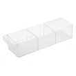 Låda med avdelare, Stapelbar, TOWER MODERN FRIDGE ORGANIZER , Yamazaki, Frostigt Transparent  Låda med avdelare, Stapelbar, TOWER MODERN FRIDGE ORGANIZER , Yamazaki, Frostigt Transparent