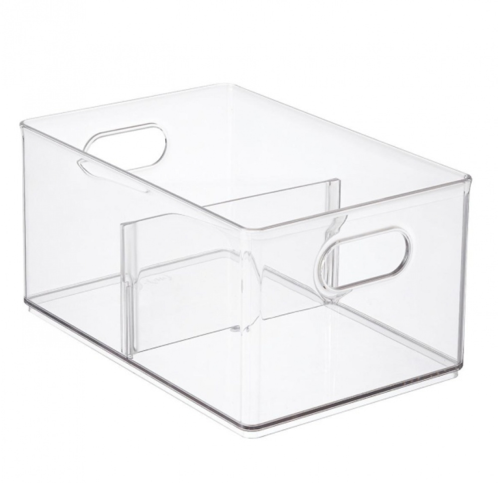 Låda med avdelare, THE HOME EDIT FREEZER BIN, 20,3 x 30,5 x H15,2 cm, Transparent i gruppen Förvaring / Köksförvaring / Matlådor hos SmartaSaker.se (41788)