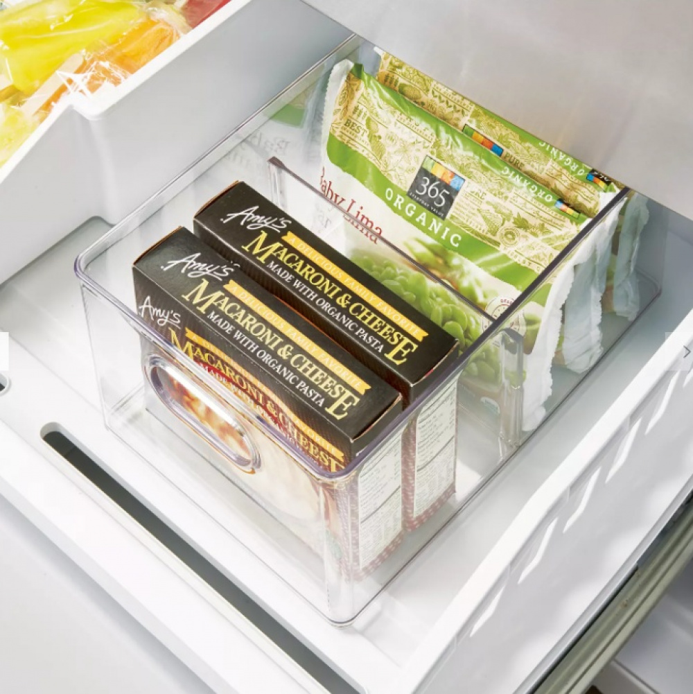 Låda med avdelare, THE HOME EDIT FREEZER BIN, 20,3 x 30,5 x H15,2 cm, Transparent i gruppen Förvaring / Köksförvaring / Matlådor hos SmartaSaker.se (41788)