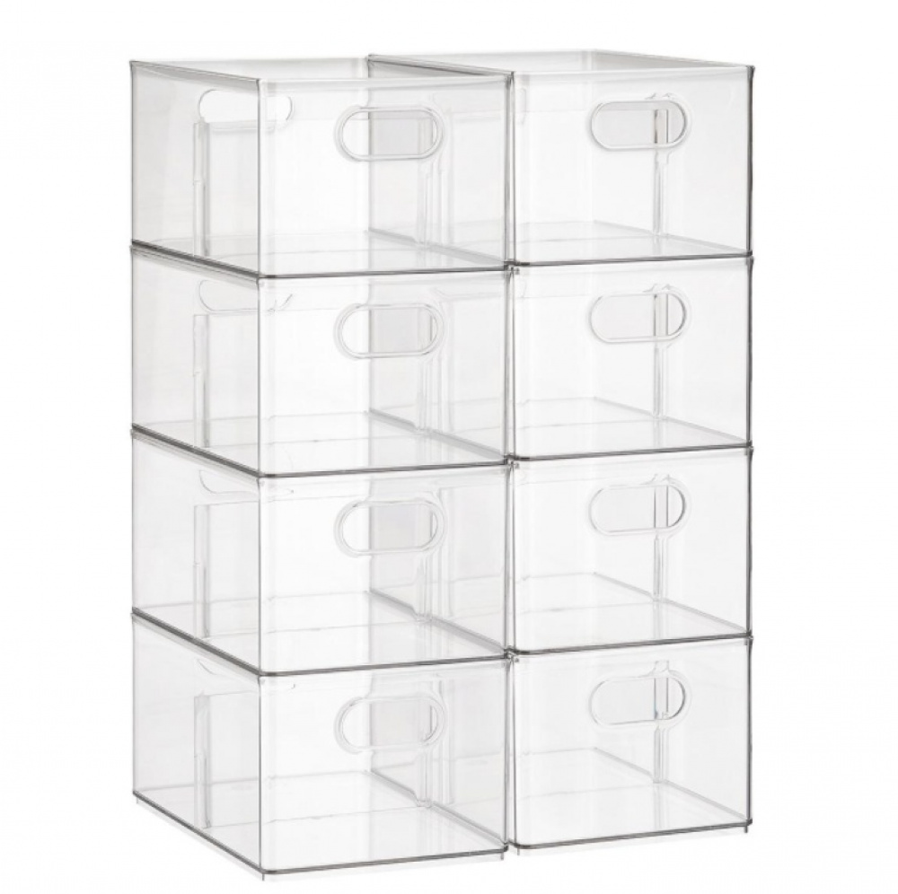 Låda med avdelare, THE HOME EDIT FREEZER BIN, 20,3 x 30,5 x H15,2 cm, Transparent i gruppen Förvaring / Köksförvaring / Matlådor hos SmartaSaker.se (41788)
