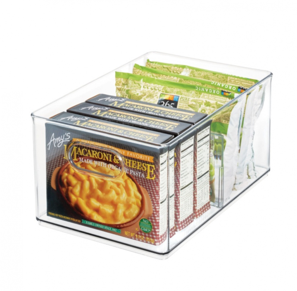 Låda med avdelare, THE HOME EDIT FREEZER BIN, 20,3 x 30,5 x H15,2 cm, Transparent i gruppen Förvaring / Köksförvaring / Matlådor hos SmartaSaker.se (41788)