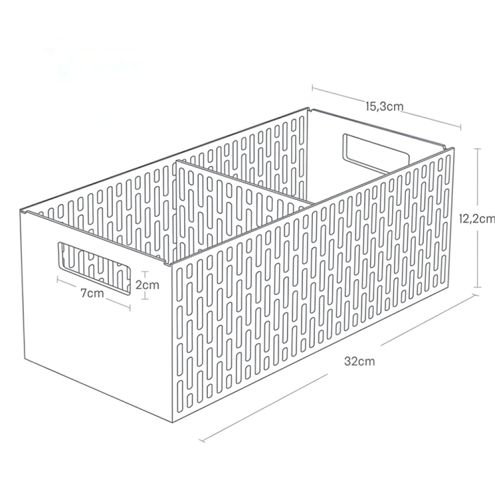 Låda med avdelare, TOWER VEGETABLE BASKET, 15,3 x 32 x H 12,2 cm i gruppen Förvaring / Köksförvaring / Organisera köksskåp hos SmartaSaker.se (41789)