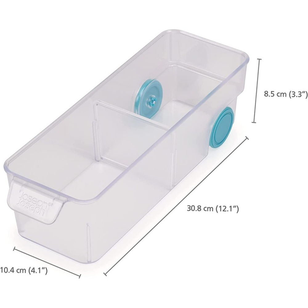 Låda med hjul, JOSEPH JOSEPH COMPACT STORAGE BIN, 10,4 x 30,8 x H 8,5 cm, Transparent i gruppen Förvaring / Köksförvaring / Kylskåpsförvaring hos SmartaSaker.se (41798)