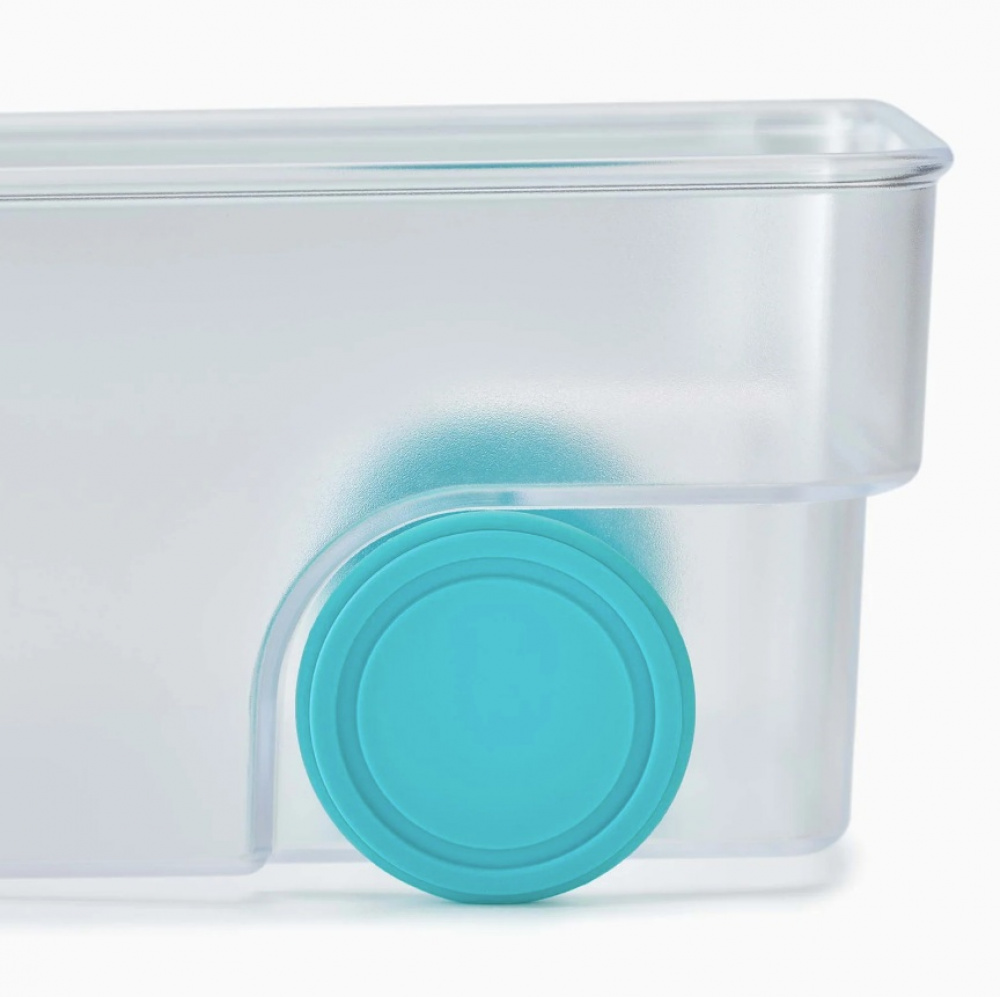 Låda med hjul, JOSEPH JOSEPH XL COMPACT STORAGE BIN, 23,5 x 30,8 x H 8,5 cm, Transparent i gruppen Förvaring / Köksförvaring / Kylskåpsförvaring hos SmartaSaker.se (41800)