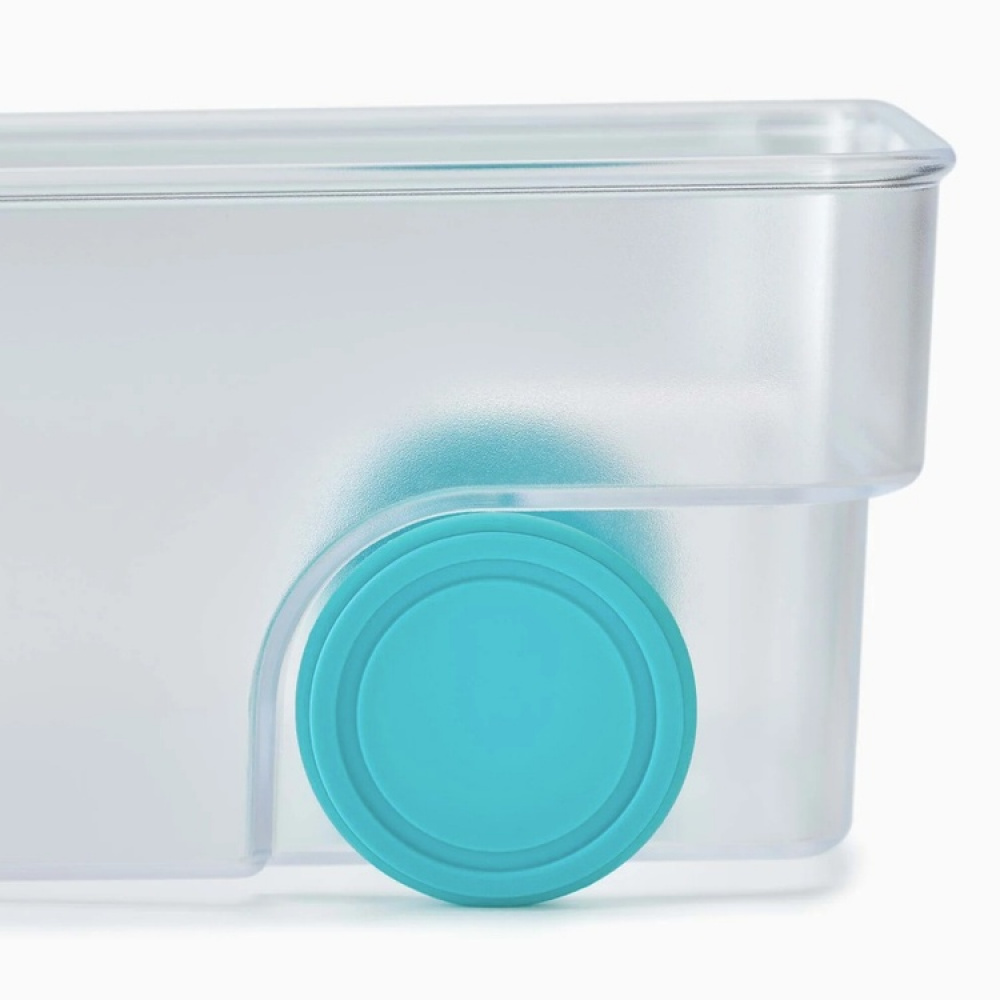 Låda med hjul, JOSEPH JOSEPH XL COMPACT STORAGE BIN, 23,5 x 30,8 x H 8,5 cm, Transparent i gruppen Förvaring / Köksförvaring / Kylskåpsförvaring hos SmartaSaker.se (41800)