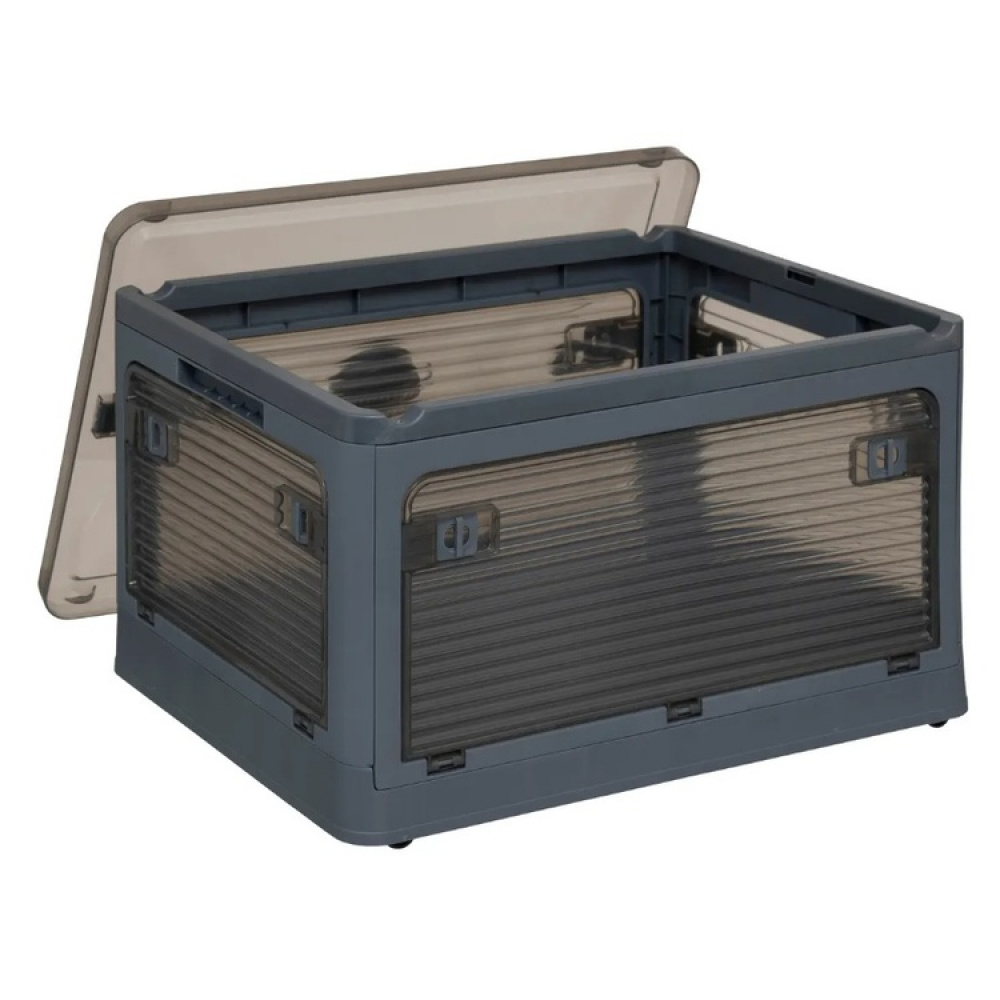 Låda med Hjul, Stapelbar, MOBILE FOLDING BOX, 51,5 x 36 x H 30 cm, Mörkgrå i gruppen Förvaring / Hallförvaring hos SmartaSaker.se (41801)