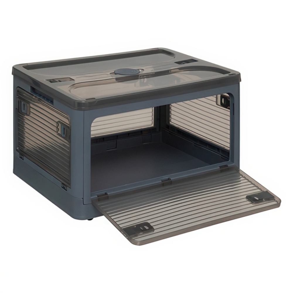 Låda med Hjul, Stapelbar, MOBILE FOLDING BOX, 51,5 x 36 x H 30 cm, Mörkgrå i gruppen Förvaring / Hallförvaring hos SmartaSaker.se (41801)