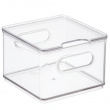 Låda med lock, THE HOME EDIT SMALL FRIDGE BIN, 15,2 x 15,2 x H10,8 cm, Klar Låda med lock, THE HOME EDIT SMALL FRIDGE BIN, 15,2 x 15,2 x H10,8 cm, Klar