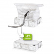 Låda med vakuumpåse, COMBO WHITE LEAF, 66 x 50 x H 15,5 cm, Vit Låda med vakuumpåse, COMBO WHITE LEAF, 66 x 50 x H 15,5 cm, Vit