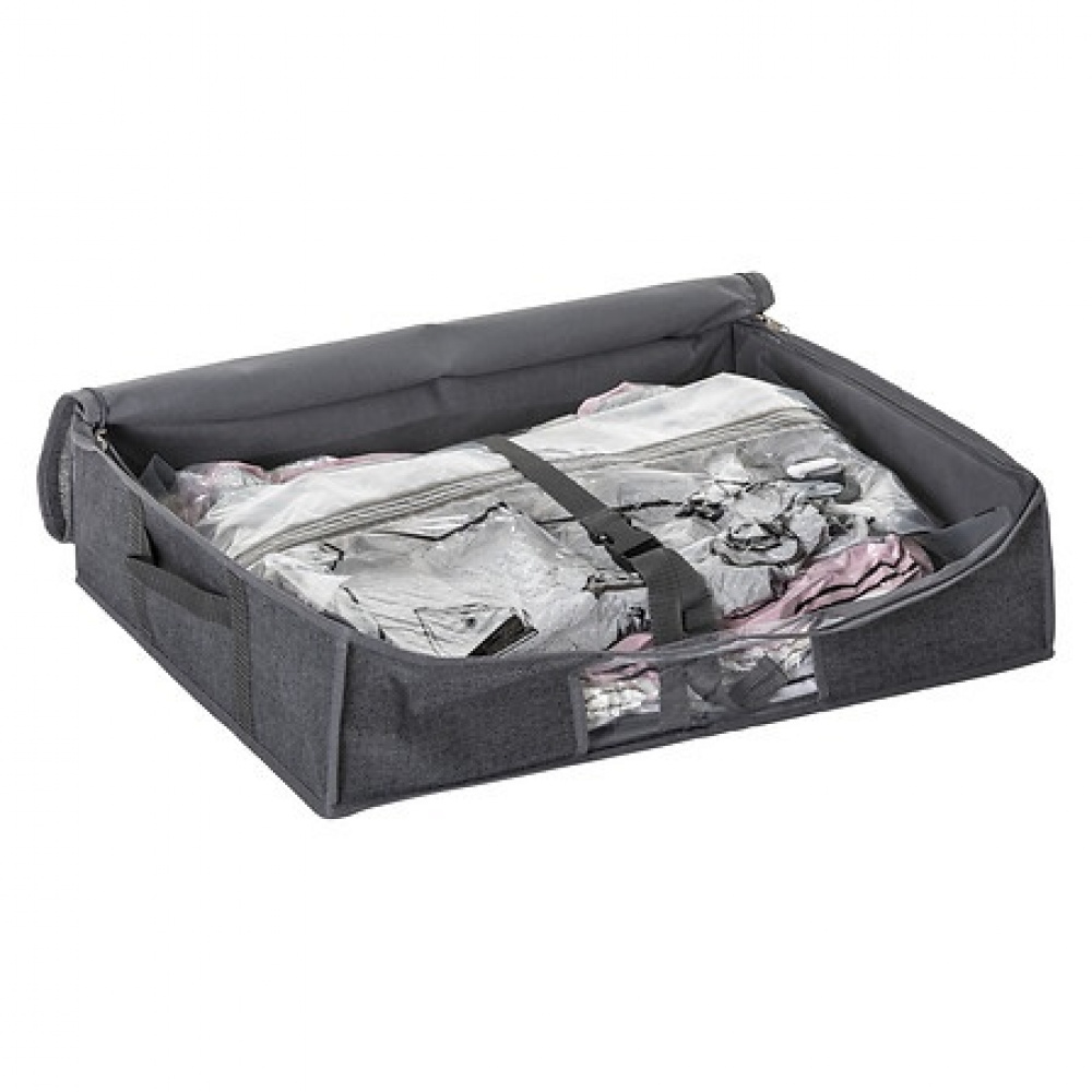 Låda med vakuumpåse, SMALL AIR STORE UNDER BED, 60 x 45 x H 15 cm, Mörkgrå i gruppen Förvaring / Garderobsförvaring / Vakuumförvaring / Lådor med vakuumpåsar hos SmartaSaker.se (41822)