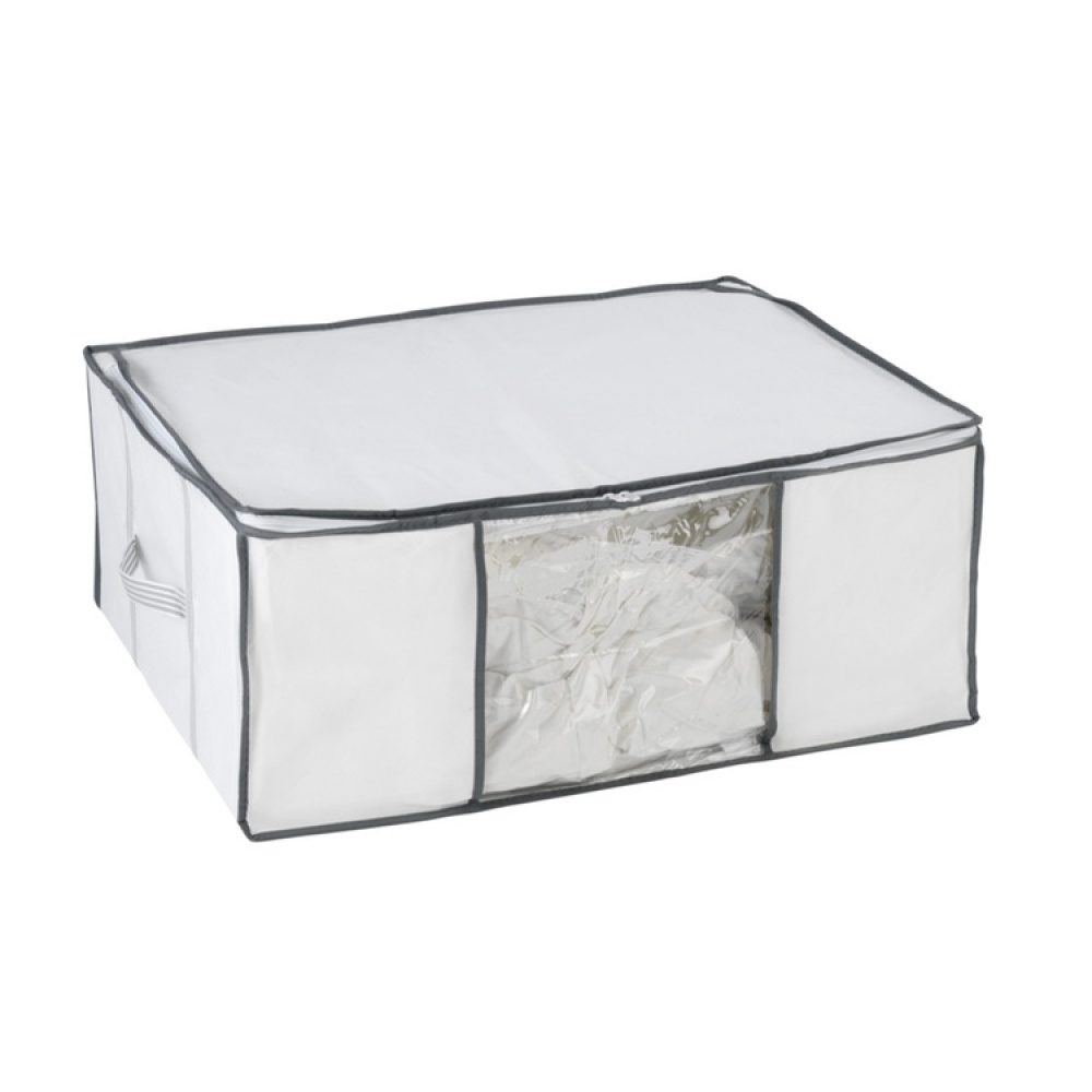 Låda med vakuumpåse, SOFT BOX , LARGE, 65 x 50 x H25 cm, Vit i gruppen Förvaring / Garderobsförvaring / Vakuumförvaring / Lådor med vakuumpåsar hos SmartaSaker.se (41823)