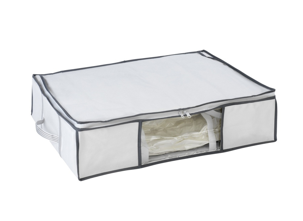 Låda med vakuumpåse, SOFT BOX, MEDIUM, 65 x 50 x H 15 cm, Vit i gruppen Förvaring / Garderobsförvaring / Vakuumförvaring / Lådor med vakuumpåsar hos SmartaSaker.se (41825)