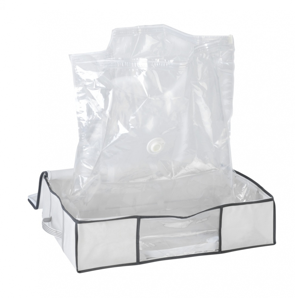 Låda med vakuumpåse, SOFT BOX, MEDIUM, 65 x 50 x H 15 cm, Vit i gruppen Förvaring / Garderobsförvaring / Vakuumförvaring / Lådor med vakuumpåsar hos SmartaSaker.se (41825)
