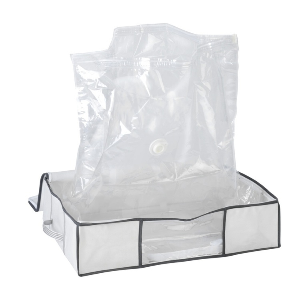Låda med vakuumpåse, SOFT BOX, MEDIUM, 65 x 50 x H 15 cm, Vit i gruppen Förvaring / Garderobsförvaring / Vakuumförvaring / Lådor med vakuumpåsar hos SmartaSaker.se (41825)