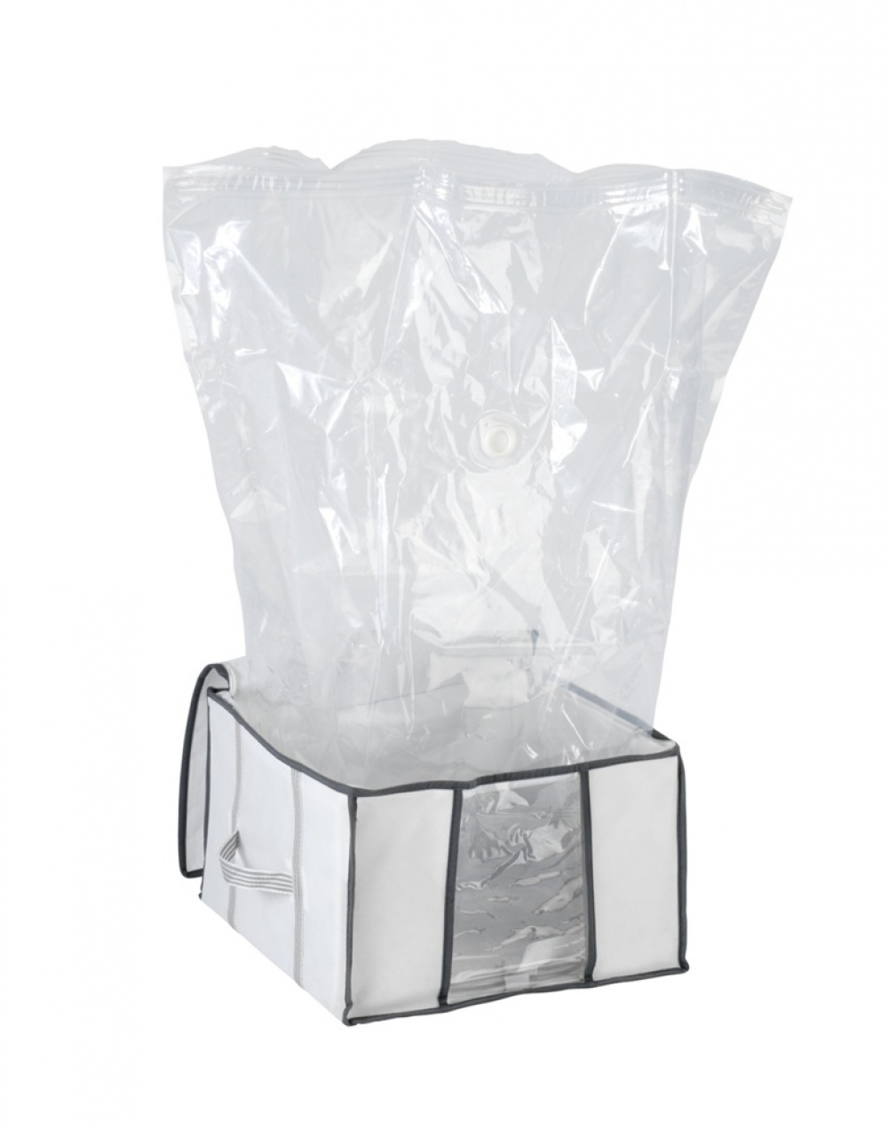 Låda med vakuumpåse, SOFT BOX, SMALL, 42 x 40 x H 25 cm, Vit i gruppen Förvaring / Garderobsförvaring / Vakuumförvaring / Lådor med vakuumpåsar hos SmartaSaker.se (41826)