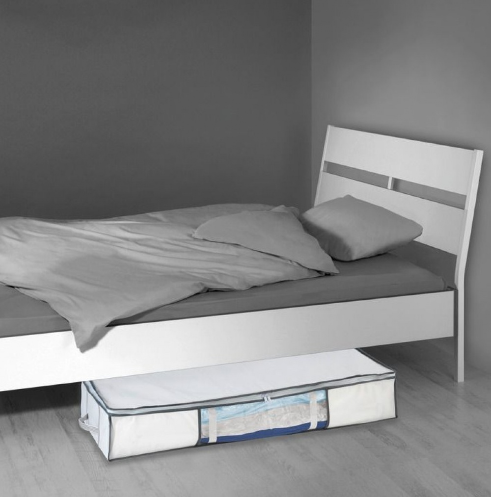 Låda med vakuumpåse, under sängen, SOFT BOX UNDER BED, 105 x 45 x H 15cm, vit i gruppen Förvaring / Garderobsförvaring / Vakuumförvaring / Lådor med vakuumpåsar hos SmartaSaker.se (41829)