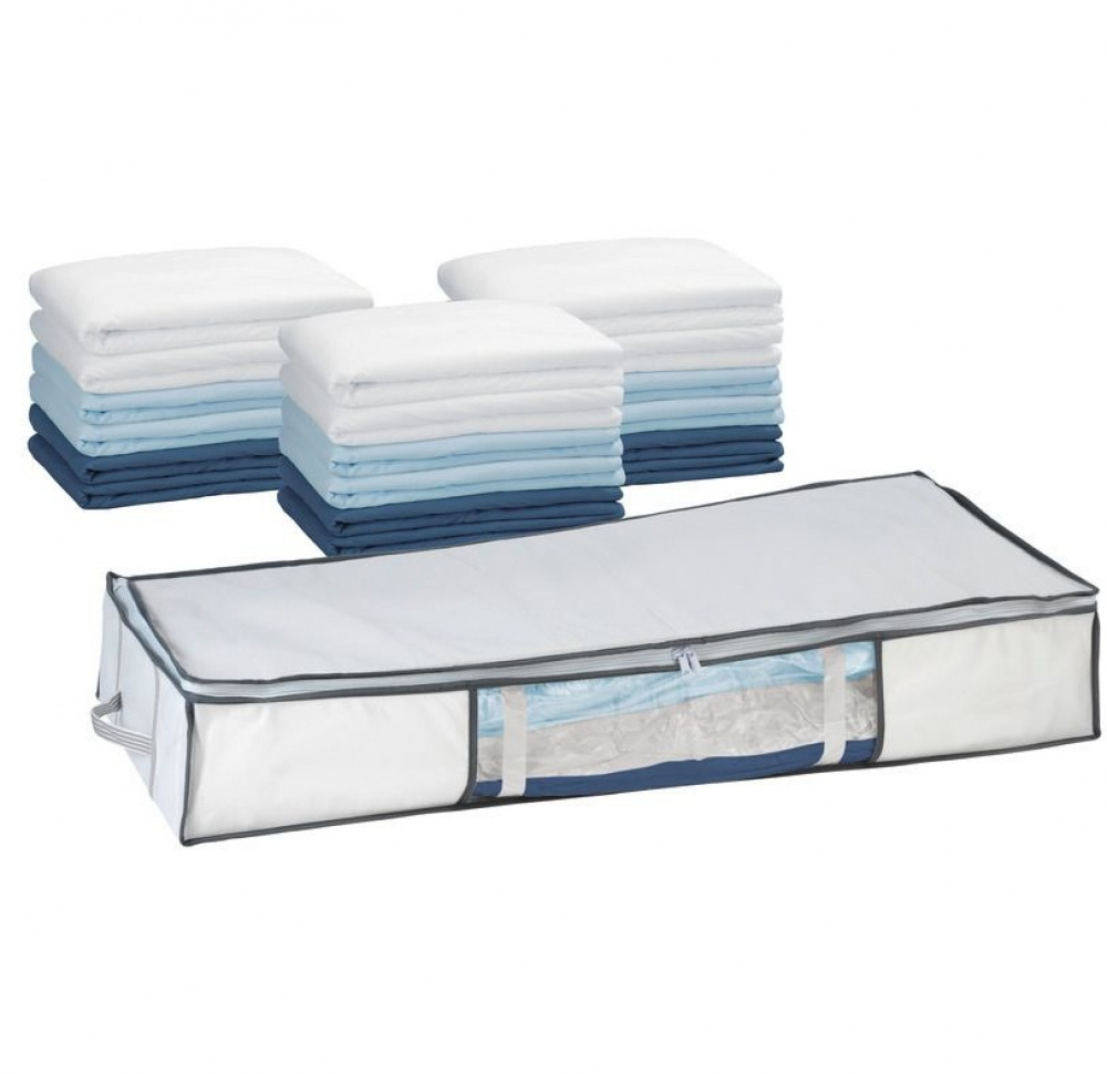 Låda med vakuumpåse, under sängen, SOFT BOX UNDER BED, 105 x 45 x H 15cm, vit i gruppen Förvaring / Garderobsförvaring / Vakuumförvaring / Lådor med vakuumpåsar hos SmartaSaker.se (41829)