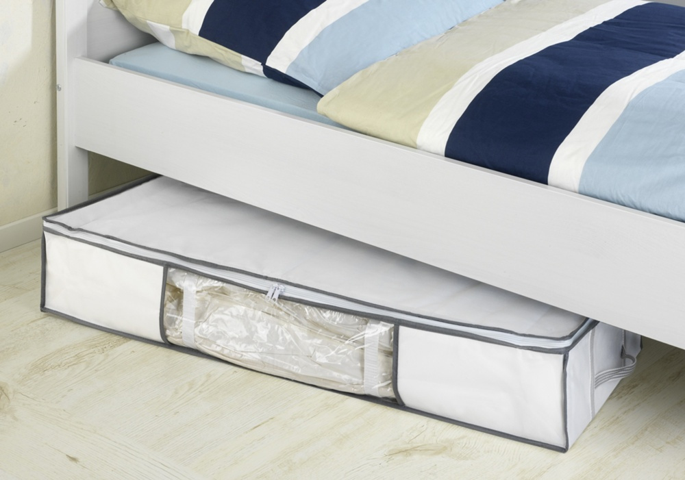 Låda med vakuumpåse, under sängen, SOFT BOX UNDER BED, 105 x 45 x H 15cm, vit i gruppen Förvaring / Garderobsförvaring / Vakuumförvaring / Lådor med vakuumpåsar hos SmartaSaker.se (41829)