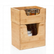 Låda med öppen front, Stapelbar, STACK LARGE BAMBOO BASKET, 31,5 x 21,5 x H 26,5 cm, Natur Låda med öppen front, Stapelbar, STACK LARGE BAMBOO BASKET, 31,5 x 21,5 x H 26,5 cm, Natur