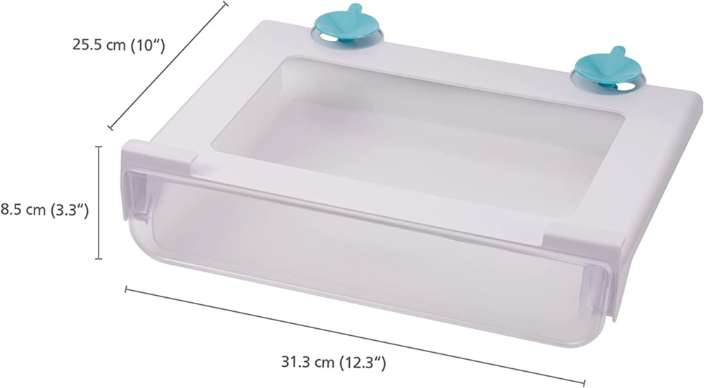 Låda under hylla, JOSEPH JOSEPH FRIDGE UNDER SHELF DRAWER, 31,3 x 25, 5 x H 8,5 cm, Transparent i gruppen Förvaring / Köksförvaring / Kylskåpsförvaring hos SmartaSaker.se (41836)
