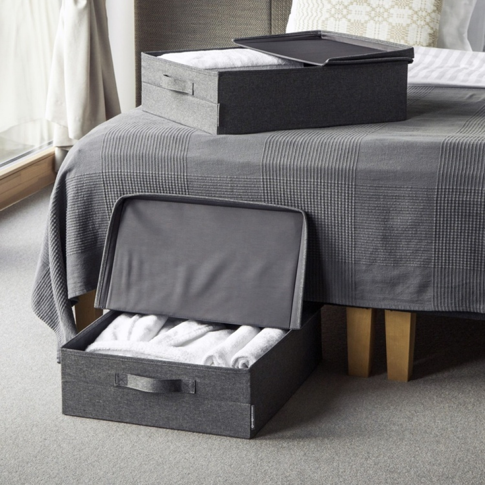 Låda under sängen, Hård kant, BIGSO UNDER BED, 46 x 55 x H 16 cm i gruppen Förvaring / Sovrumsförvaring / Under sängen-förvaring hos SmartaSaker.se (41840)