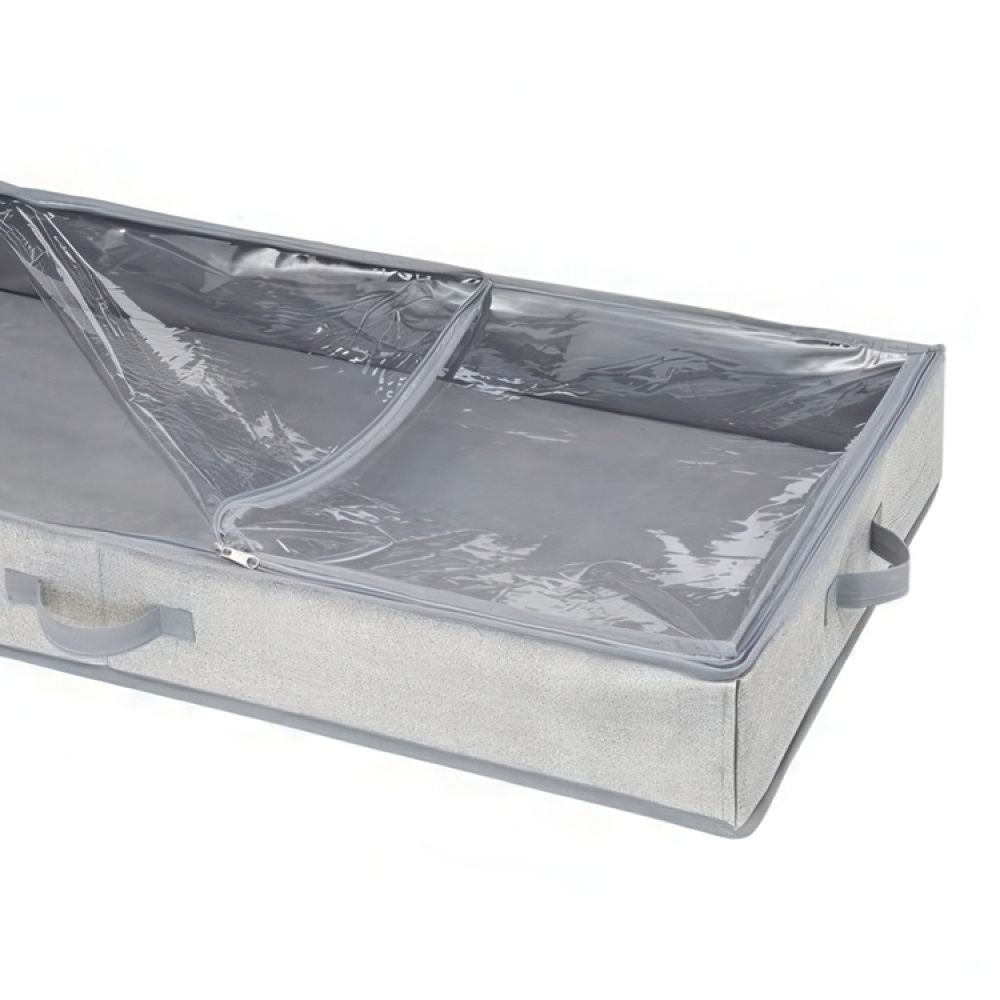 Låda under sängen, hård kant, ALDO UNDER BED, 91 x 53 x H 13 cm, Grå i gruppen Förvaring / Sovrumsförvaring / Under sängen-förvaring hos SmartaSaker.se (41841)