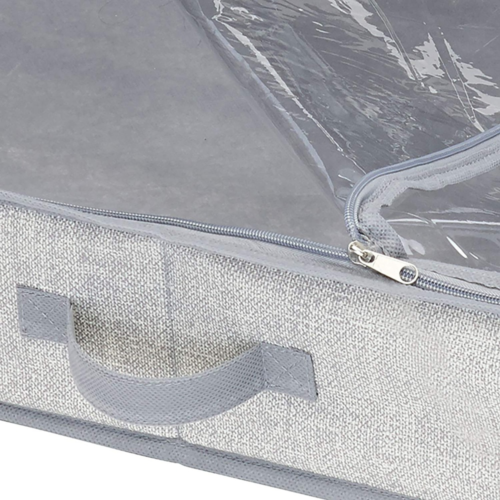 Låda under sängen, hård kant, ALDO UNDER BED, 91 x 53 x H 13 cm, Grå i gruppen Förvaring / Sovrumsförvaring / Under sängen-förvaring hos SmartaSaker.se (41841)