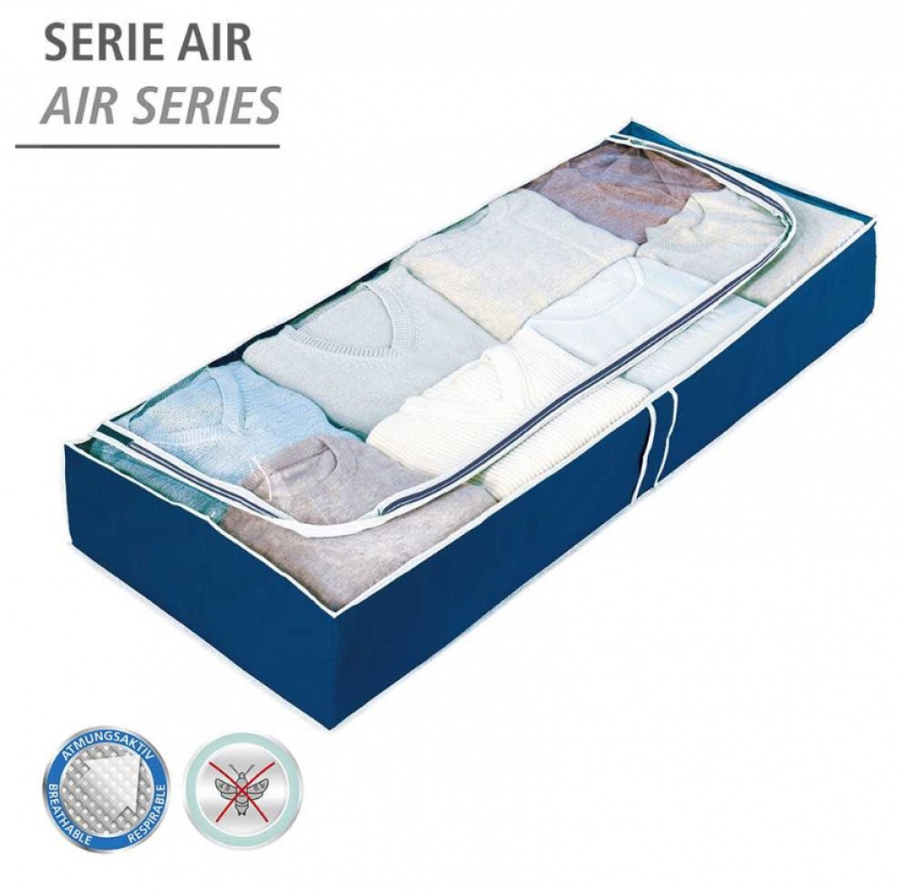 Låda under sängen, Mjuk, AIR, 105 x 45 x H 15 cm, Blå i gruppen Förvaring / Sovrumsförvaring / Under sängen-förvaring hos SmartaSaker.se (41842)