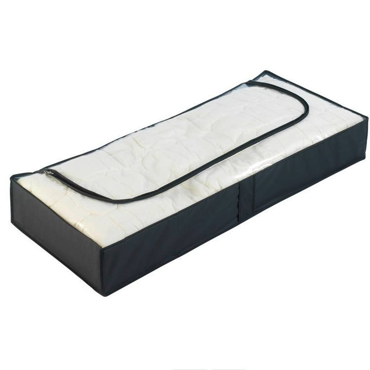 Låda under sängen, Mjuk, DEEP BLACK, 105 x 45 x H 15 cm, Svart i gruppen Förvaring / Sovrumsförvaring / Under sängen-förvaring hos SmartaSaker.se (41845)