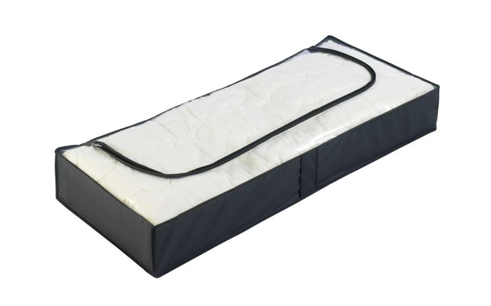 Låda under sängen, Mjuk, DEEP BLACK, 105 x 45 x H 15 cm, Svart i gruppen Förvaring / Sovrumsförvaring / Under sängen-förvaring hos SmartaSaker.se (41845)