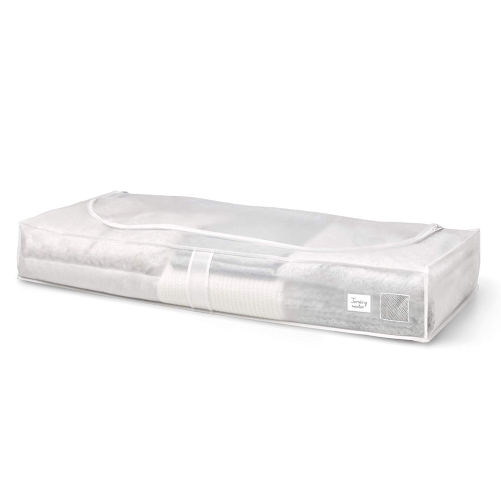Låda under sängen, Mjuk, MILKY WHITE, 45 x 103 x H16 cm, Transparent vit i gruppen Förvaring / Sovrumsförvaring / Under sängen-förvaring hos SmartaSaker.se (41849)