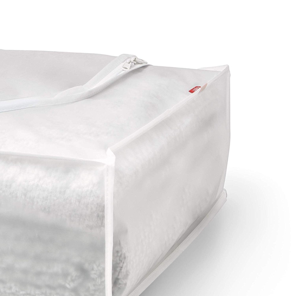 Låda under sängen, Mjuk, MILKY WHITE, 45 x 103 x H16 cm, Transparent vit i gruppen Förvaring / Sovrumsförvaring / Under sängen-förvaring hos SmartaSaker.se (41849)