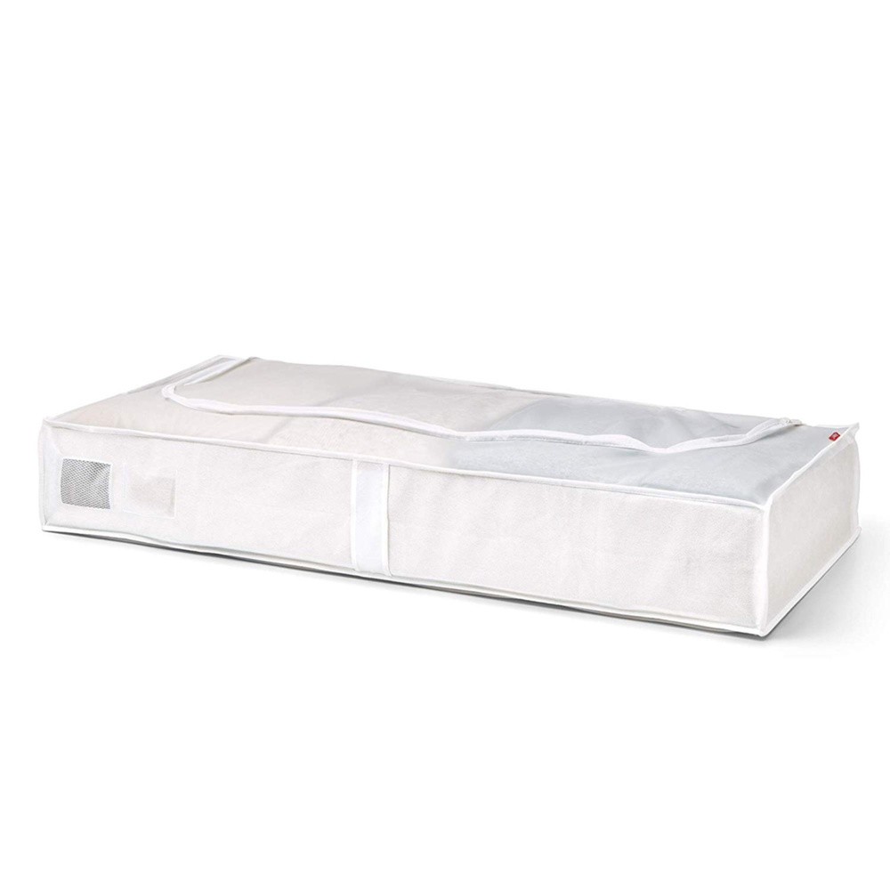 Låda under sängen, Mjuk, NON WOVEN, 45 x 103 x H16 cm, Vit i gruppen Förvaring / Sovrumsförvaring / Under sängen-förvaring hos SmartaSaker.se (41850)