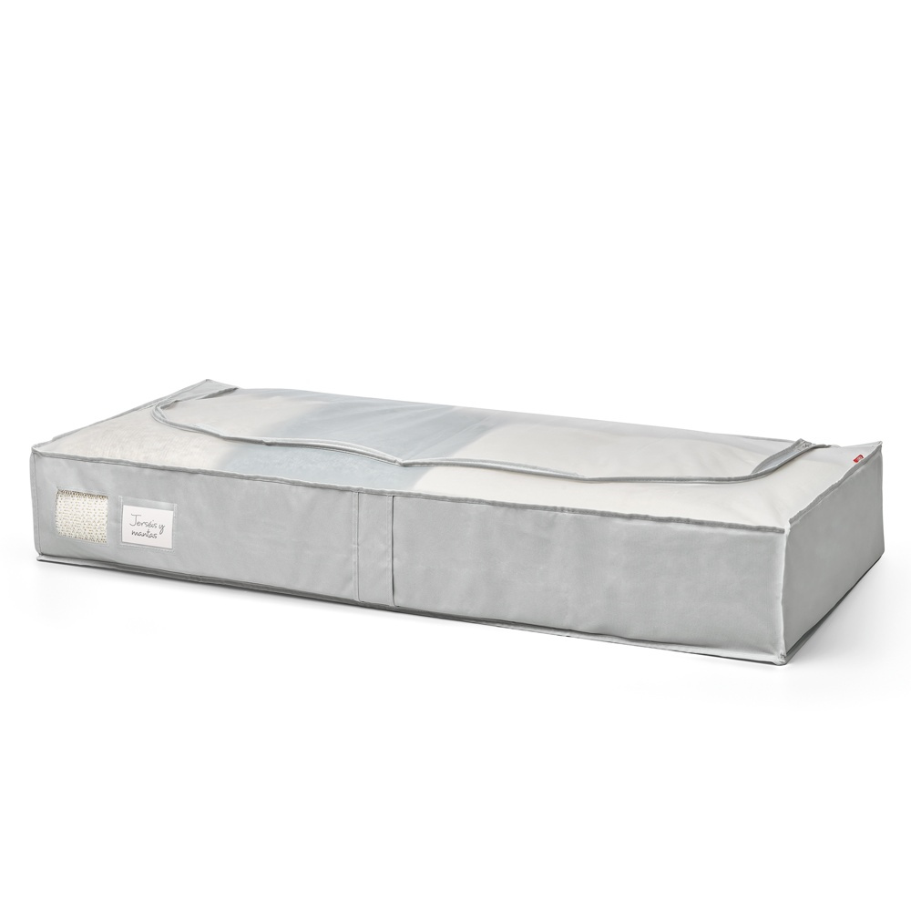 Låda under sängen, mjuk, RAYEN PREMIUM, 45 x 103 x H 16 cm, Ljusgrå i gruppen Förvaring / Sovrumsförvaring / Under sängen-förvaring hos SmartaSaker.se (41852)