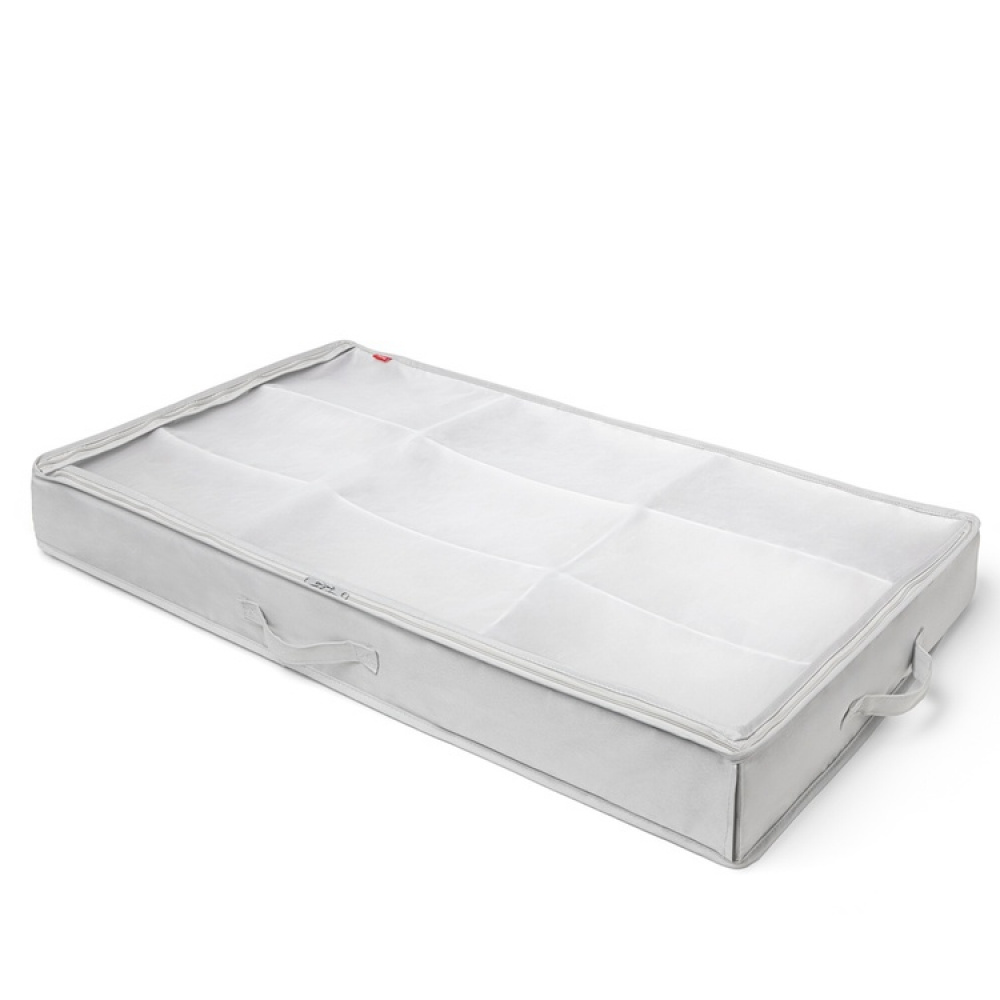 Låda under sängen. Låg, för skor, RAYEN PREMIUM, 90 x 50 x H 10,5 cm, Ljusgrå i gruppen Förvaring / Sovrumsförvaring / Under sängen-förvaring hos SmartaSaker.se (41857)