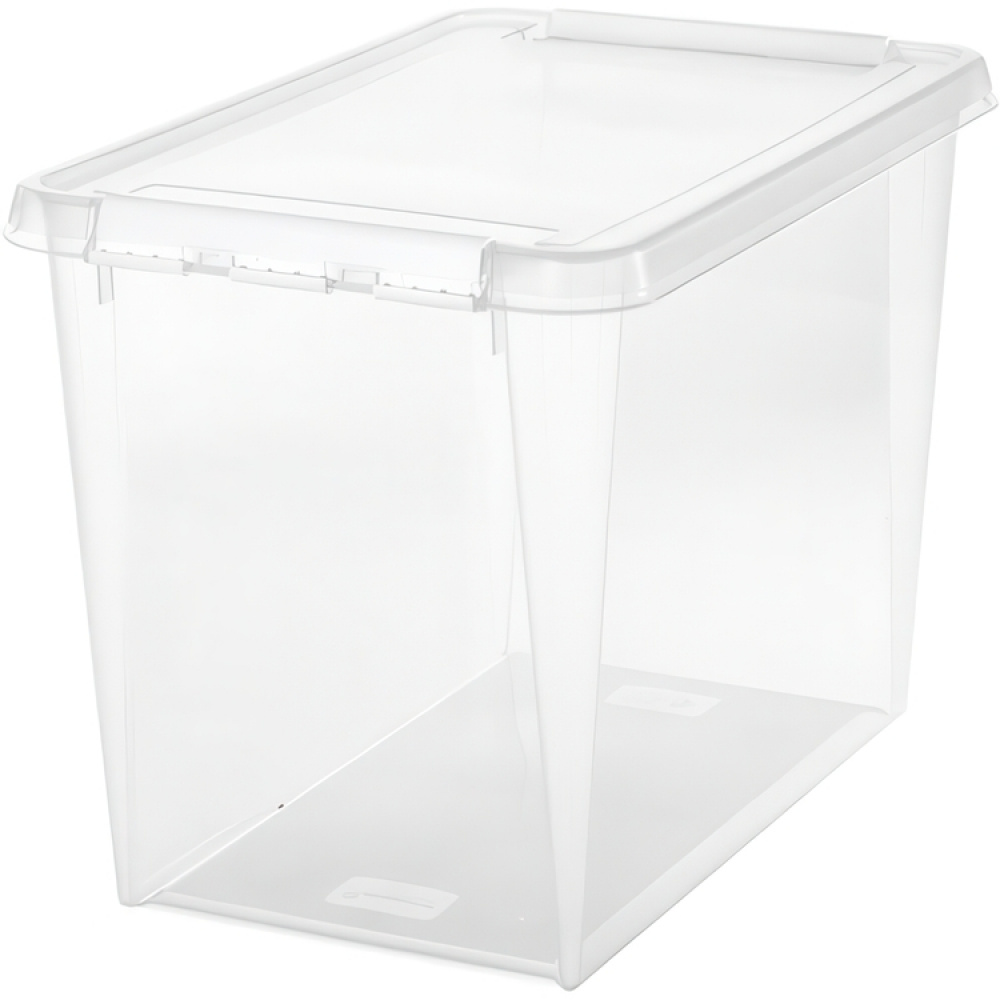 Låda, SMARTSTORE 66L HOME, XL, 59 x 39 x H 43 cm, Transparent / Vit i gruppen Förvaring / Förvaringslådor / SmartStore förvaringslådor hos SmartaSaker.se (41860)